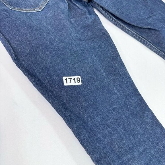 Everlane Jeans Womens 29 Blue Dark-Wash Regular Straight-Leg Mid-Rise Denim - Picture 9 of 9